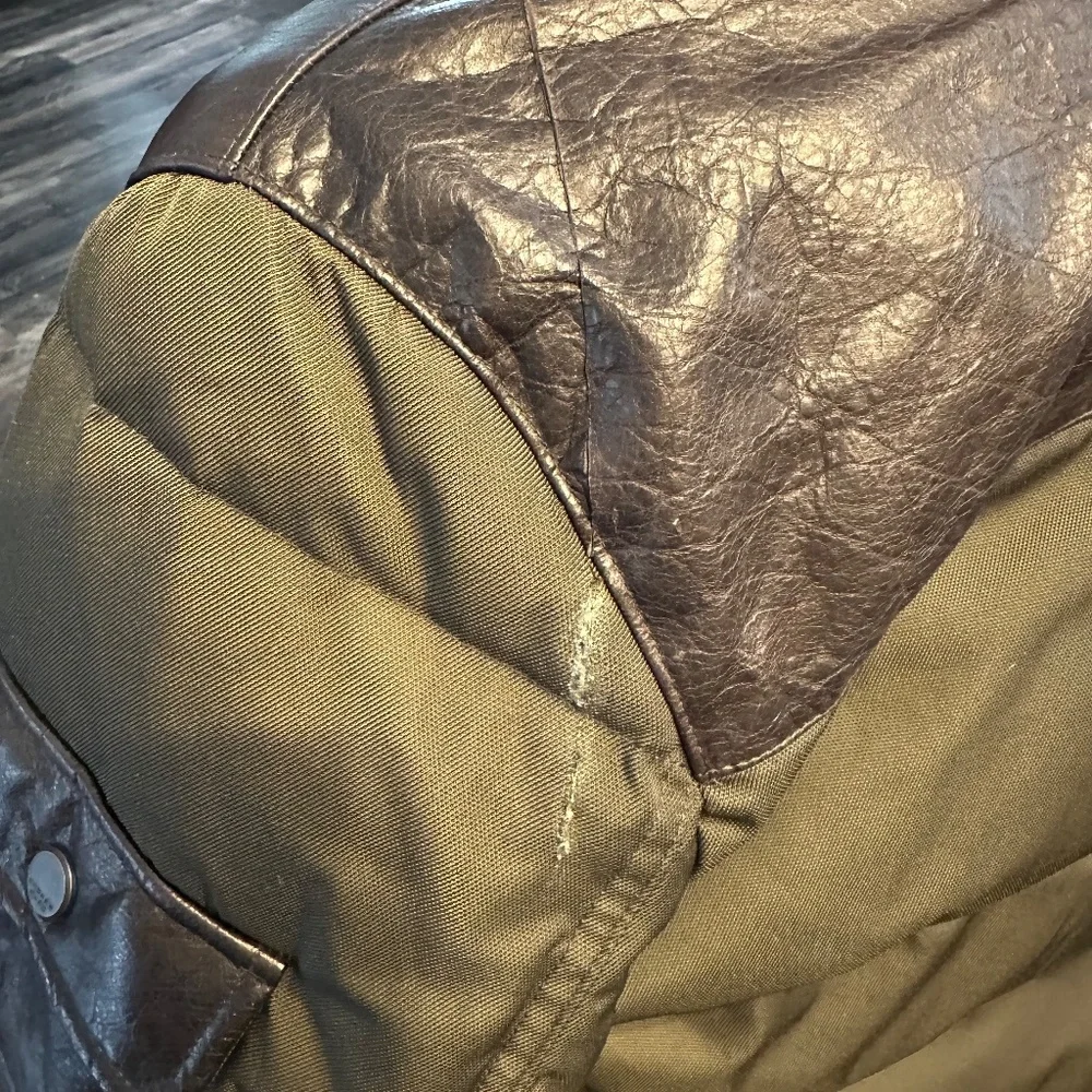 NWT Andrew Marc Ainsworth Leather Trimmed Puffer Jacket - Picture 13 of 13